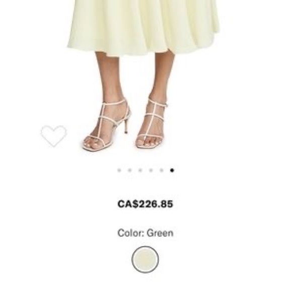 Club Monaco Lime Green Midi length Skirt - Picture 9 of 13